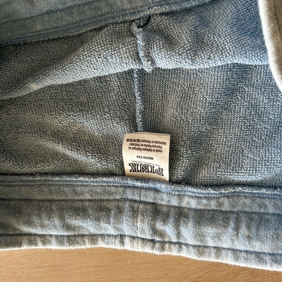 Victoria’s Secret Pink Logo Blue Tie Dye Cotton Joggers Medium soft - Picture 5 of 6